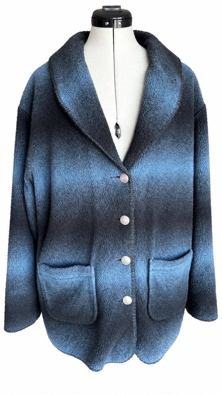 Woolrich Vintage Ombré Fleece Shawl Collar Jacket